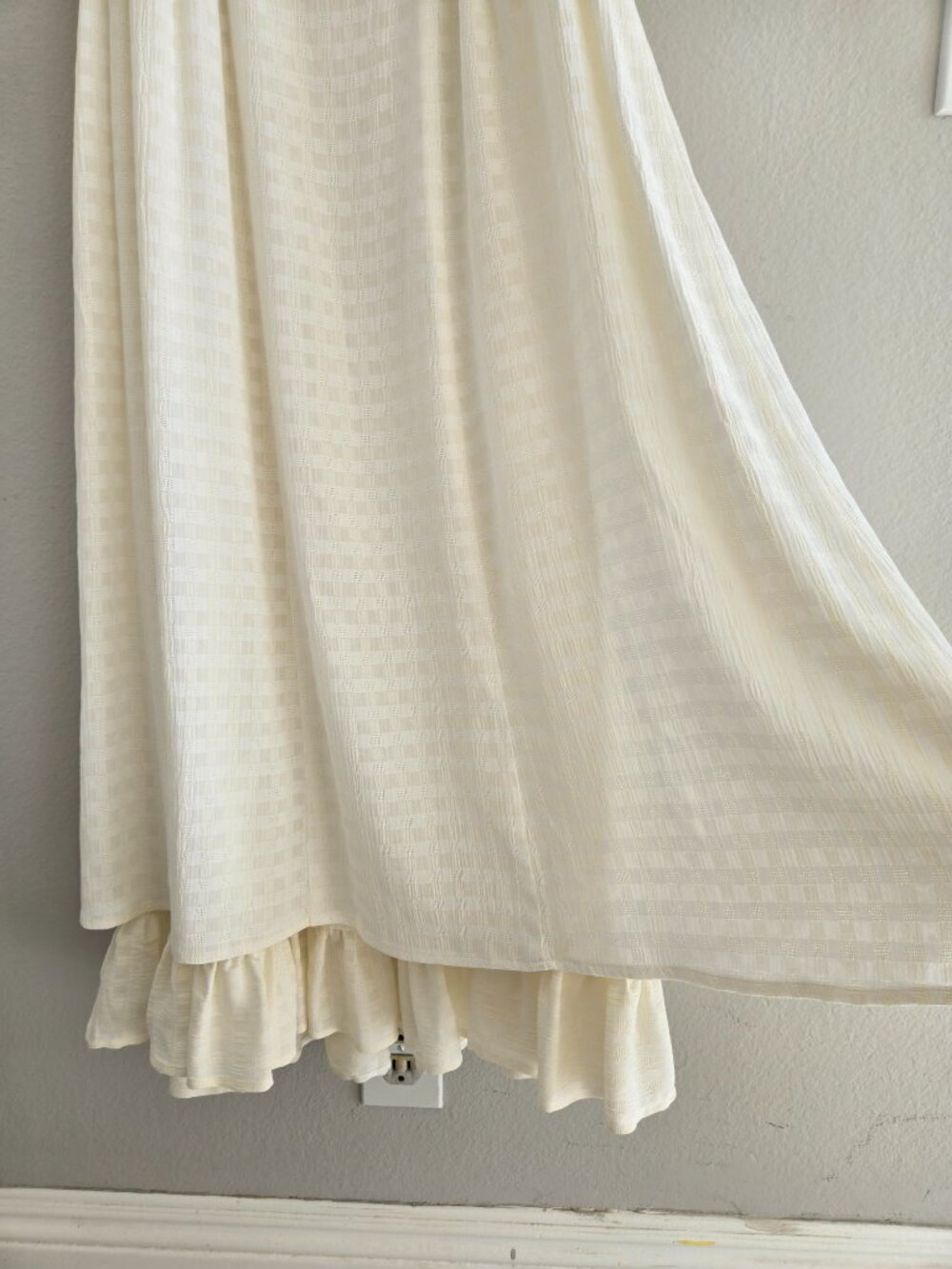 Christy Dawn "The Nicks" Dress in Ivory/Cream Ruffle Midi size XS Bohemian - Picture 9 of 17